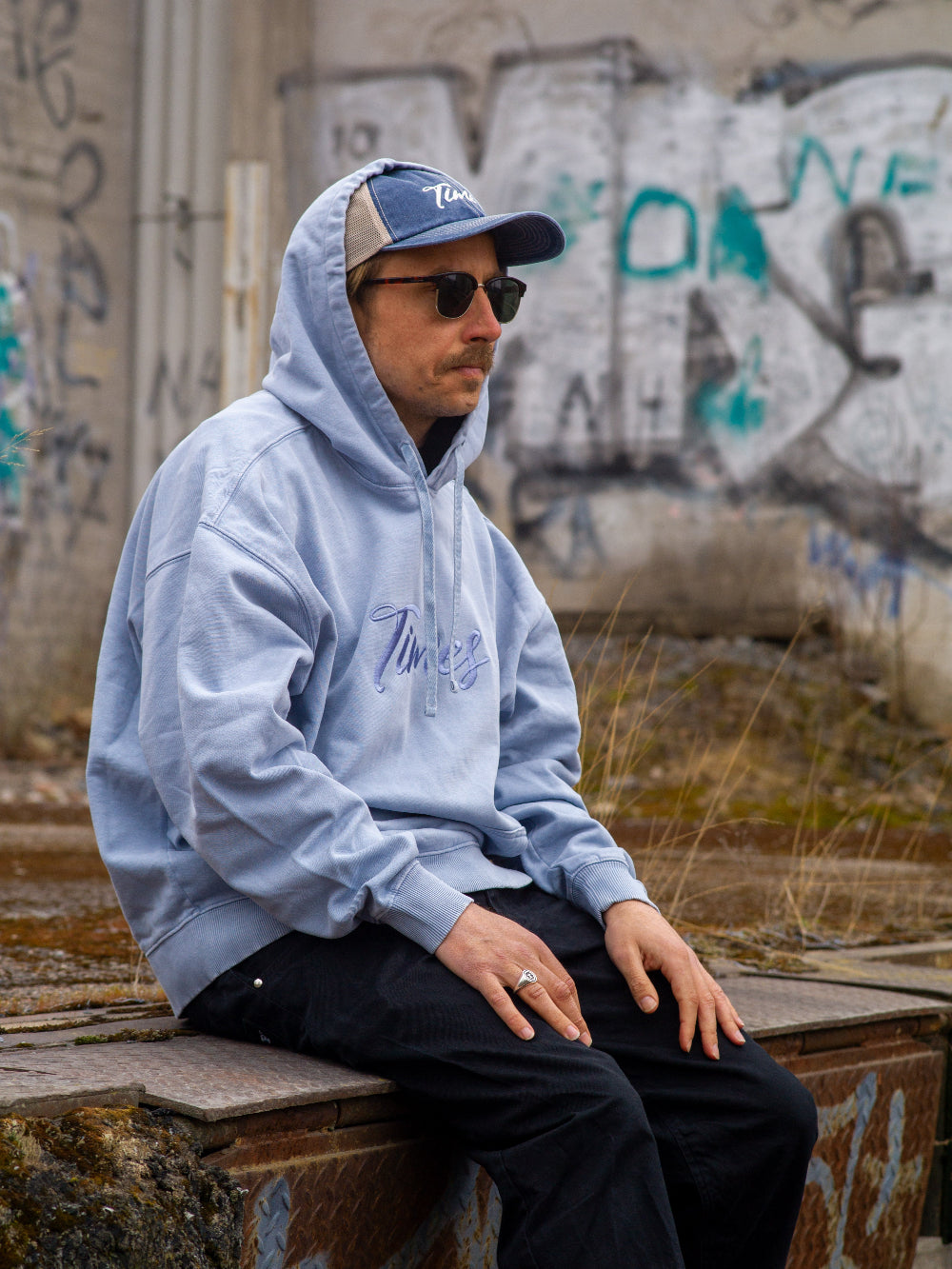 Dyed Cursive Hoodie